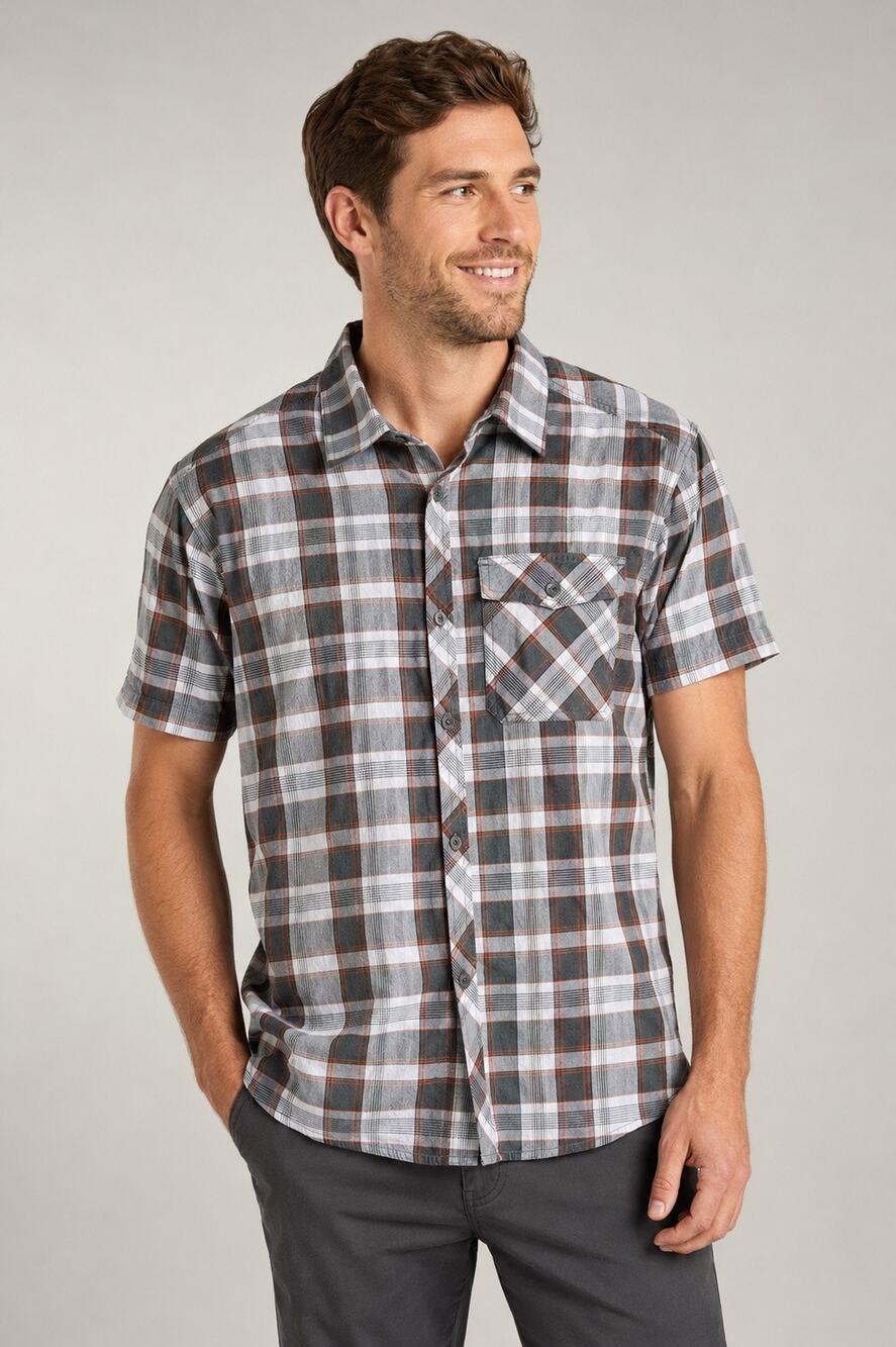 Outdoor Research Short Sleeve Plaid Button-Down Shirt – Men’s Medium